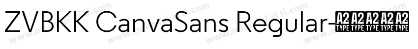 ZVBKK CanvaSans Regular字体转换